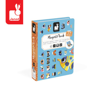Janod Magnetyczna układanka Tropikalne ryby Magnetibook 3+- sklep z zabawkami online