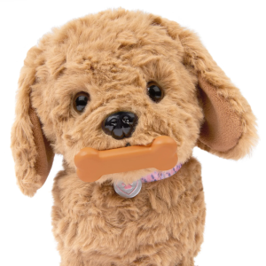 Interaktywny Piesek GoldenDoodle reagujący na Dotyk z Magnetyczną Kostką Our Generation BD35528Z- sklep z zabawkami online