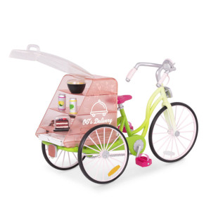 Rower do cateringu dla lalki 46cm lub podobnej OG Delivery Bike Our Generation- sklep z zabawkami online