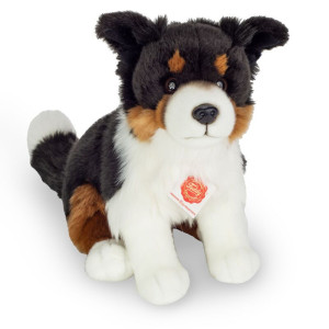 Maskotka Trójkolorowy Border Collie siedzący 30 cm Teddy Hermann- sklep z zabawkami online