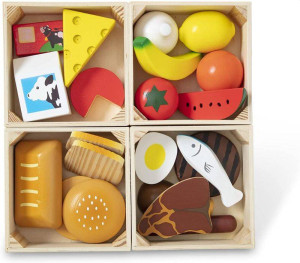 Zestaw skrzynek z artykułami spożywczymi Melissa & Doug- sklep z zabawkami online