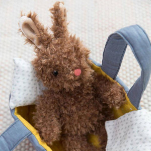 Pluszowa zabawka Moppettes Króliczek w gondoli Manhattan Toy- sklep z zabawkami online