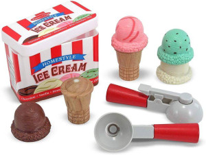 Drewniany zestaw lodów gałkowych Scoop & Stack Melissa & Doug- sklep z zabawkami online