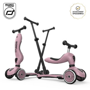 SCOOTANDRIDE Highwaykick 1 Push and Go 2w1 Jeździk i hulajnoga z rączką do prowadzenia 1-5 lat Wildberry- sklep z zabawkami online