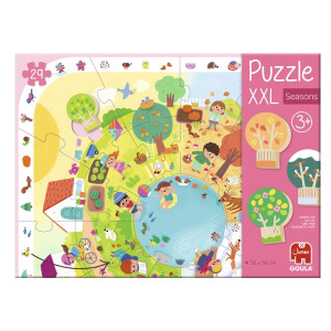 Puzzle dla dzieci XXL Pory roku Goula- sklep z zabawkami online