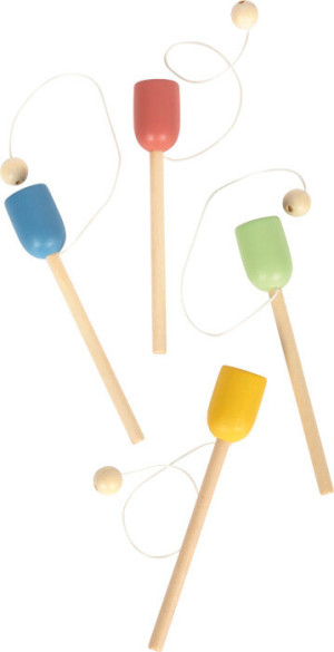 Gra zręcznościowa Drewniane piłeczki do łapania 4-kolorowy zestaw Small Foot- sklep z zabawkami online