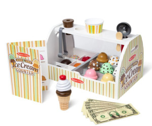 Drewniana Lodziarnia Scoop & Serve 28 el Melissa & Doug- sklep z zabawkami online