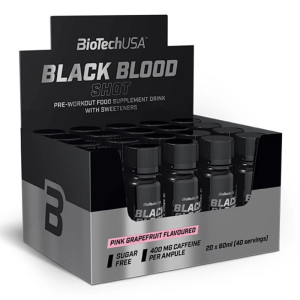 Zestaw Przedtreningowy BioTechUSA Black Blood Shot 20x60ml Różowy Grejpfrut