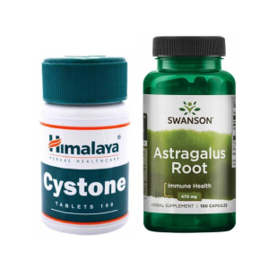 Zestaw Swanson Astragalus Root 100kaps + Himalaya Cystone 100tab