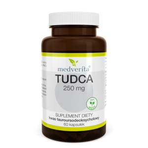 Wsparcie Wątroby Kwas Tauroursodeoksycholowy MEDVERITA Tudca 250mg 60kaps