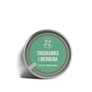 Kosmetyki Naturalne 4 Szpaki Mus do ciała Truskawka i Werbena 150ml