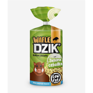Zdrowa Żywność Wafle Warszawski Koks WK Dzik wafle kukurydziane Low Fat 120g Zielona Cebulka