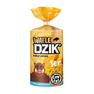 Zdrowa Żywność Wafle Warszawski Koks WK Dzik wafle kukurydziane Low Fat 120g Serowe