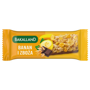 Batony Zbożowe Bakalland Baton Banan i zboża 40g