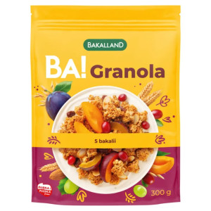 Zdrowa Żywność Bakalland BA! Granola 300g 5 bakalii