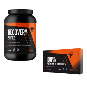 Zestaw Trec Nutrition Recovery Shake 1000g + 100% Vitamin &Minerals Czekolada