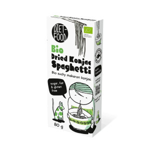 Zdrowa Żywność Diet Food Makaron Shirataki Konjac Suchy Spaghetti BIO 80G