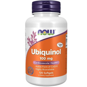Serce i Układ Krążenia Now Foods Ubiquinol 100mg 120sof