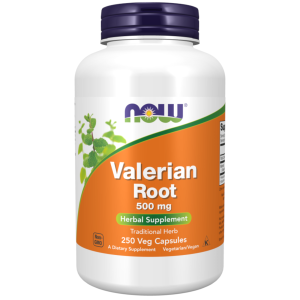 Stres i Nerwy Now Foods Waleriana 500mg(Valerian Root) 250kaps