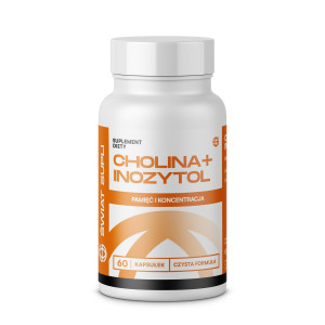Wsparcie Mózgu i Odporności Cholina + Inozytol Świat Supli cholina+inozytol 60 kap 350mg