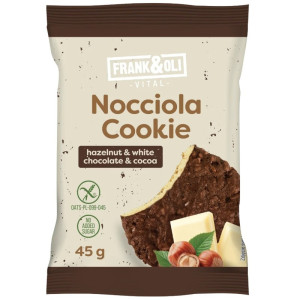 Zdrowa Żywność Ciastka Frank&Oli Nocciola with Cocoa White Chocolate 45g