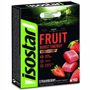 Suplement Energetyczny ISOSTAR Energy Fruit Boost galaretki energetyczne 10 sztuk : Smaki - Truskawka