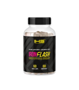 Suplement Przedtreningowy IHS IronFlash 150mg kofeiny 60vkaps