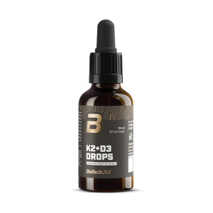 Witamina D3 + K2 BioTechUSA K2+D3 Drops 30 ml
