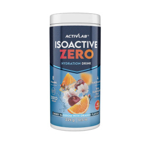 Minerały Elektrolity Activlab Isoactive Zero 225g kwiat wiśni z pomarańczą