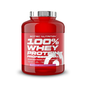 Odżywka Białkowa Scitec Nutrition 100% Whey Protein Professional 1816 g : Smaki - Biała Czekolada Truskawka