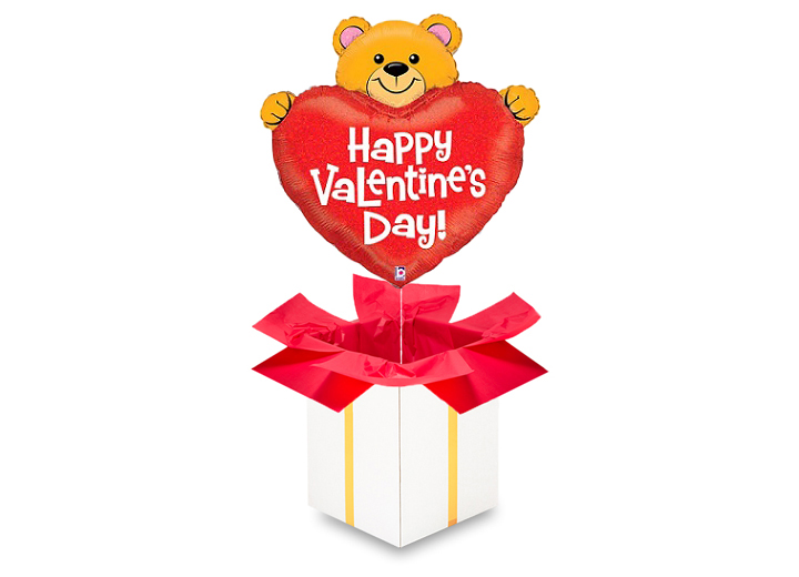 HAPPY VALENTINE'S DAY! - Szczęśliwych walentynek / Balon z helem na walentynki
