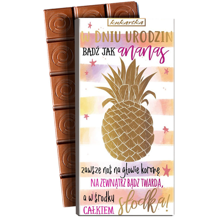 Czekolada "Bądź jak ananas"