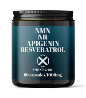 4-in-1: NMN, Resveratrol, NR, Nicotinamide & Apigenin 60 caps/ 1000mg