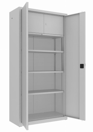 Metalowa szafa biurowa z drzwiami skrzydłowymi SBM 204 M LX