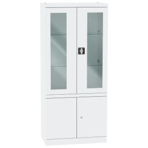 Szafa medyczna SML 114 metalowa przeszklona - szerokość 80 cm