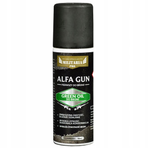Olej do Czyszczenia Broni ALFA GUN Green Oil Wysoka Gęstość i Lepkość 50ml