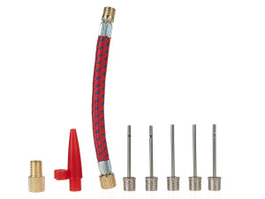 Zestaw końcówek do pompki – igła, wężyk, adapter 8el. G01268 GEKO