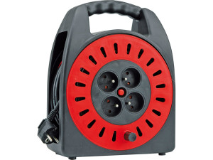 Przedłużacz zwijany gumowy, 4 gniazda, 3x1mm2, 30m 72573 VOREL