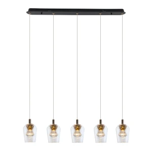 Lampa Wisząca Tasa 5xLED czarna PL0143-5
