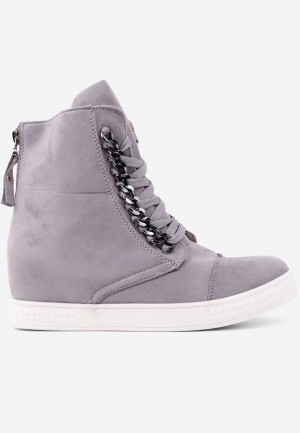 Sneakersy botki szare 6 Vlasova