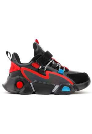 Buty sportowe czarno czerwone 2 Peno