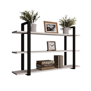 Półka potrójna metalowa sosna loftowa - YRKE