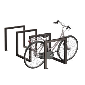 Metalowy stojak na rower spiralny czarny - YRKE