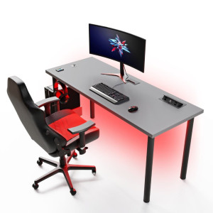 Biurko gamingowe - Grafit - YRKE