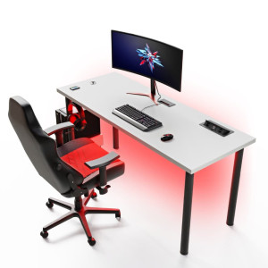 Biurko gamingowe - Szare - YRKE