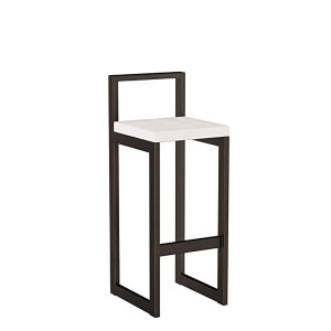 Metalowy Hoker loft z oparciem - Sosna - YRKE
