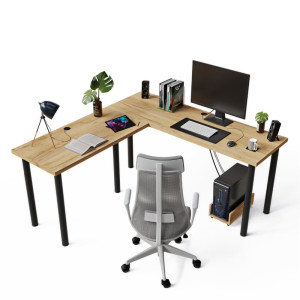 Biurko narożne - Dąb złoty - YRKE