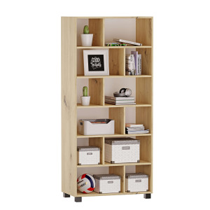 Regał z półkami Marek - Dąb artisan - YRKE