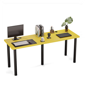Biurko podwójne Iron Duo - Żółte - YRKE