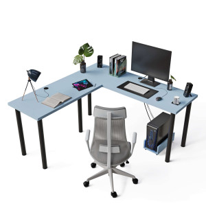 Biurko narożne - Niebieski - YRKE